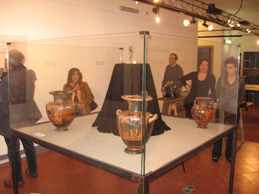 Una delle mostre nella Sala Costantini