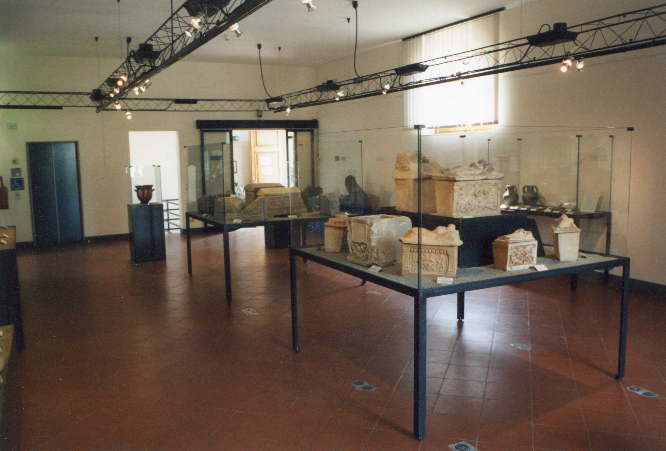 Materiali in mostra nella Sala Costantini