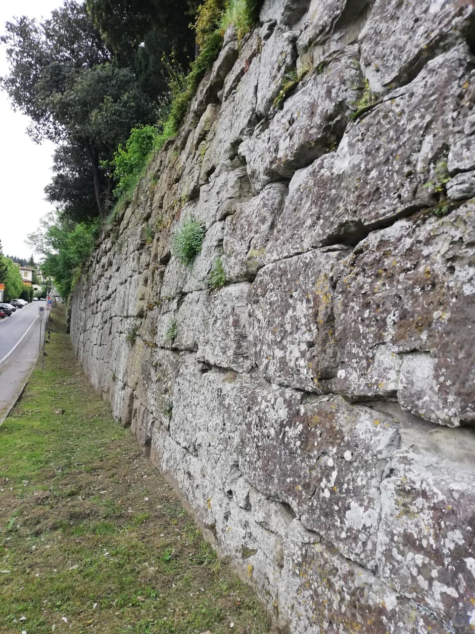 Fig. 5. Tratto settentrionale delle mura etrusche, Fiesole
