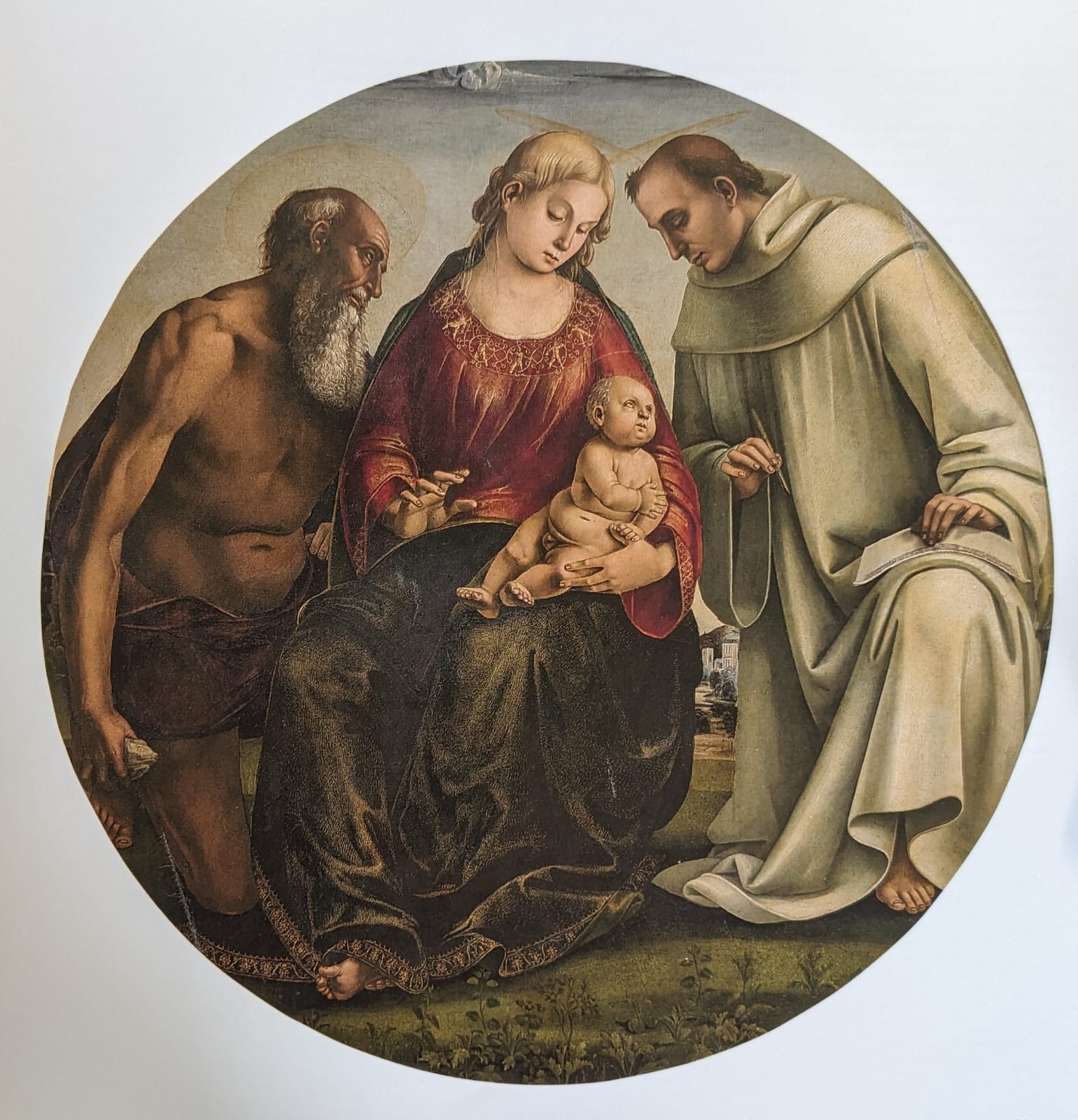 Foto 4- Luca Signorelli, Madonna col Bambino tra i santi Girolamo e Bernardo