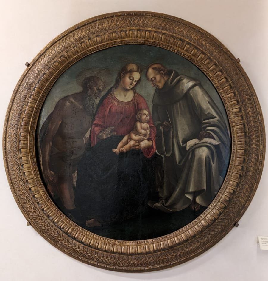Foto 1 - Luca Signorelli, Madonna con il Bambino tra San Girolamo e San Bernardo