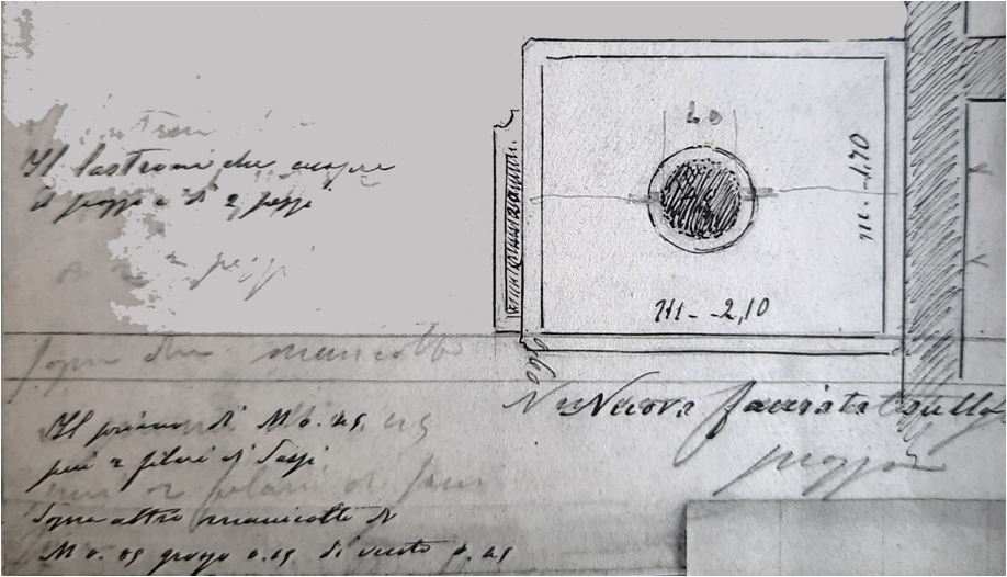 Figura 2 - Manicotto cilindrico di un pozzo nella ex Piazza Mino 